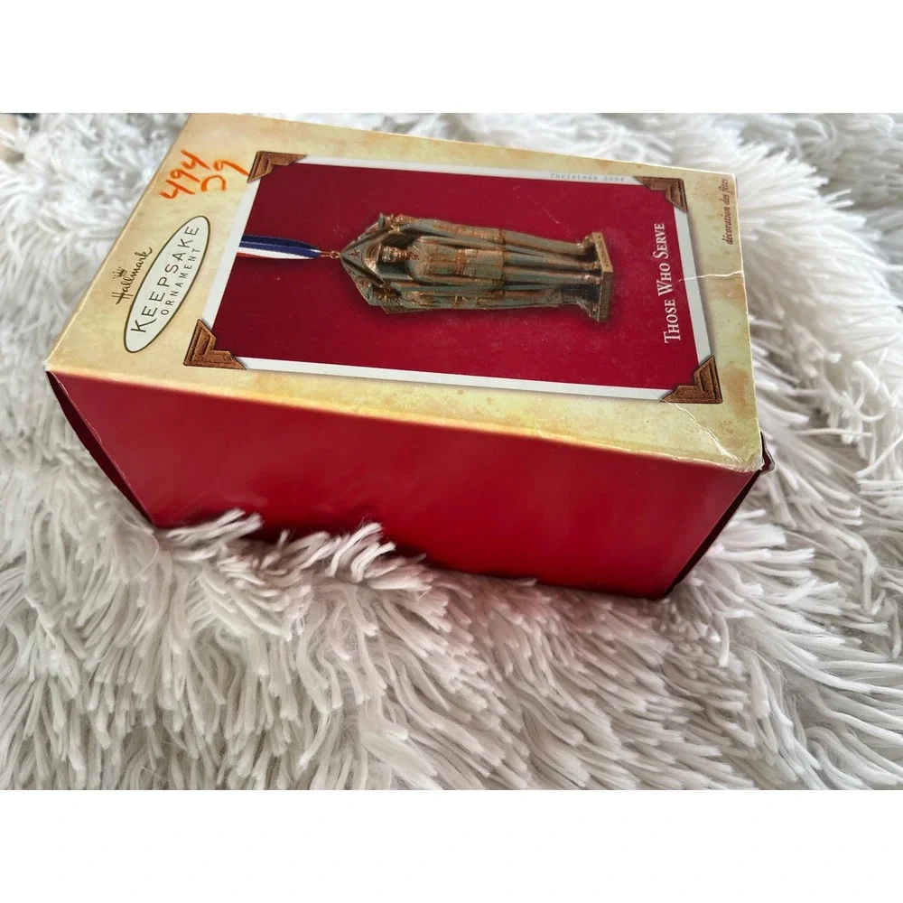 Hallmark Keepsake 2004 Those Who Serve Military Veterans Christmas Ornament Box